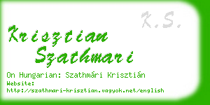 krisztian szathmari business card